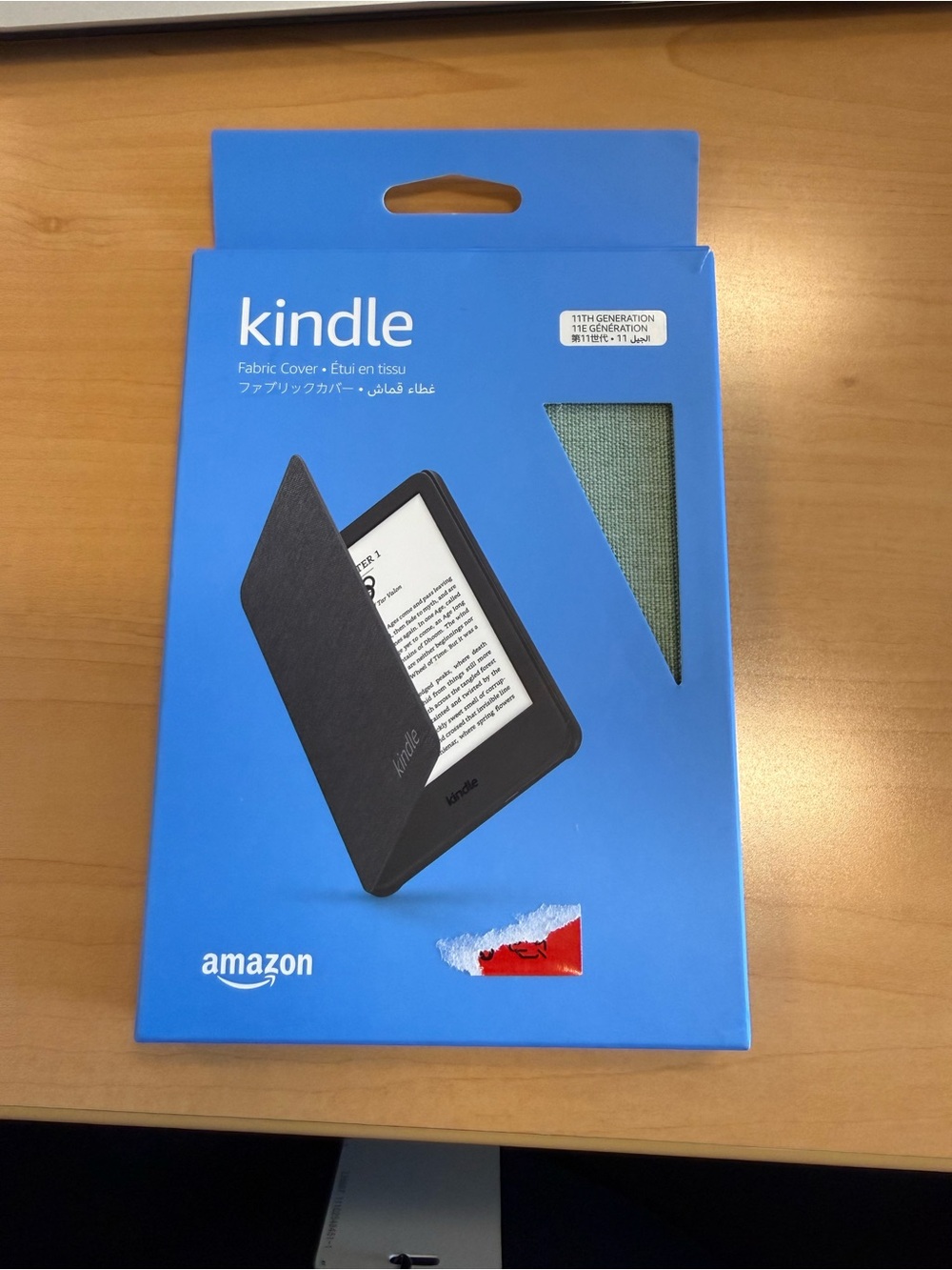 Amazon Kindle Fabric Cover - matcha Green never used opened box